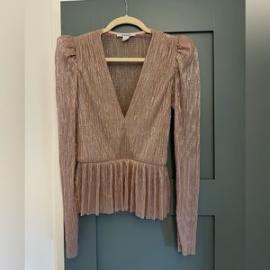 sabina musayev pink shimmer top